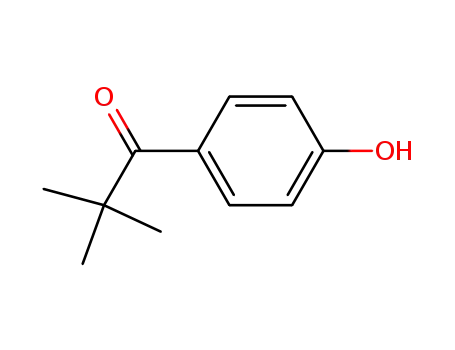 Molecular Structure of 72569-10-9 (1-Propanone, 1-(4-hydroxyphenyl)-2,2-dimethyl-)