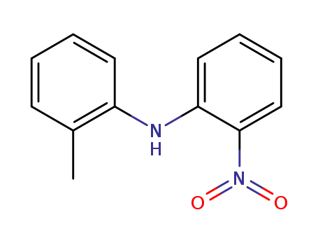 Molecular Structure of 19591-13-0 (Benzenamine, 2-methyl-N-(2-nitrophenyl)-)