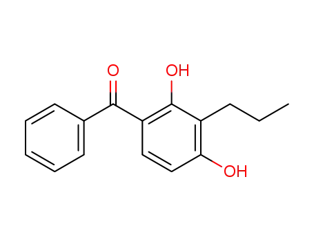 Molecular Structure of 79557-81-6 (Methanone, (2,4-dihydroxy-3-propylphenyl)phenyl-)
