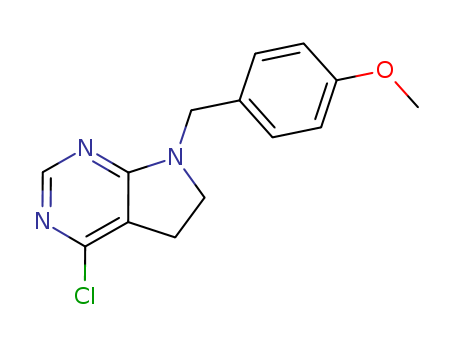 4-chloro-7-(4-methoxybenzyl)-6,7-dihydro-5H-pyrrolo[2,3-d]pyrimidine
