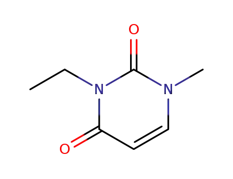 Molecular Structure of 59495-24-8 (2,4(1H,3H)-Pyrimidinedione, 3-ethyl-1-methyl-)