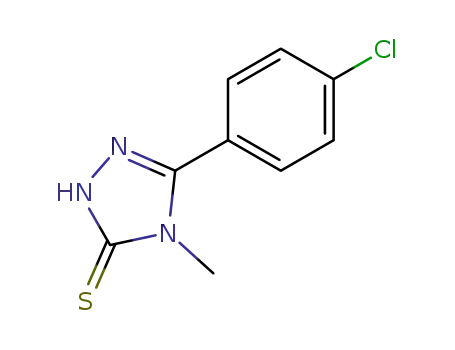 4-triazole-3-thiol,5-(p-chlorophenyl)-4-methyl-4h-2