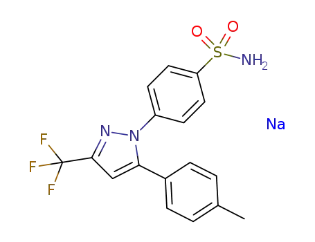 4-(5-(p-tolyl)-3-(trifluoromethyl)-1H-pyrazol-1-yl)benzenesulfonamide sodium