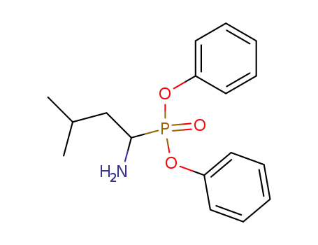 Molecular Structure of 73270-43-6 (Phosphonic acid, (1-amino-3-methylbutyl)-, diphenyl ester)