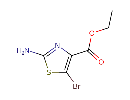 Molecular Structure of 61830-21-5 (Ethyl 2-amino-5-bromothiazole-4-carboxylate)