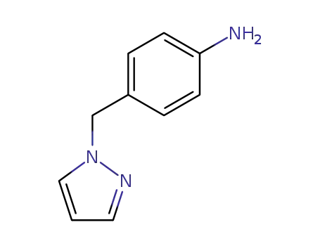 Molecular Structure of 142335-61-3 (4-(1H-Pyrazol-1-ylmethyl)aniline)