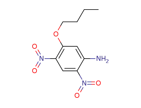 Molecular Structure of 220066-76-2 (5-butoxy-2,4-dinitrobenzenamine)