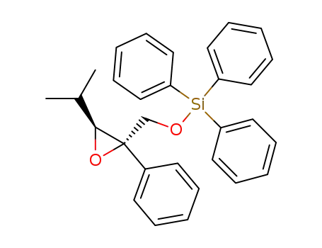 Molecular Structure of 350795-04-9 ((2S,3S)-3-isopropyl-2-phenyl-2,3-epoxypropan-1-triphenylsilyl ether)