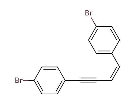 Molecular Structure of 500906-74-1 (Benzene, 1,1'-(1Z)-1-buten-3-yne-1,4-diylbis[4-bromo-)