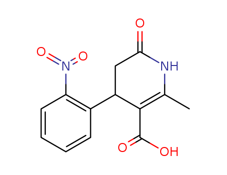 3-Pyridinecarboxylicacid, 1,4,5,6-tetrahydro-2-methyl-4-(2-nitrophenyl)-6-oxo-