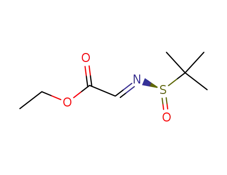 Molecular Structure of 960133-71-5 (ethyl ((R<sub>S</sub>)-N-tert-butylsulfinyl)iminoacetate)