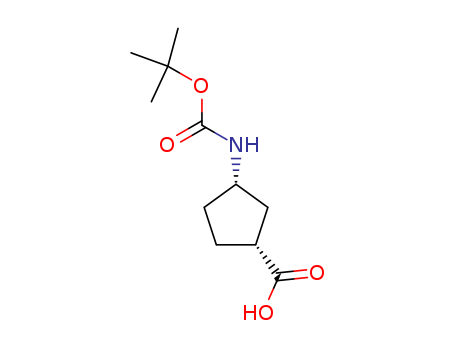 (1R,3S)-3-((tert-Butoxycarbonyl)amino)cyclopentanecarboxylicacid