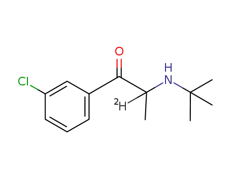 rac-1-(m-chlorophenyl)-2-(tert-butylamino)-(2-<SUP>2</SUP>H)-propan-1-one