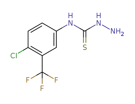 Molecular Structure of 38901-30-3 (4-[4-CHLORO-3-(TRIFLUOROMETHYL)PHENYL]-3-THIOSEMICARBAZIDE)