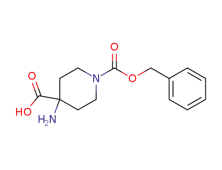 Molecular Structure of 115655-41-9 (4-AMINO-1-CBZ-PIPERIDINE-4-CARBOXYLIC ACID)