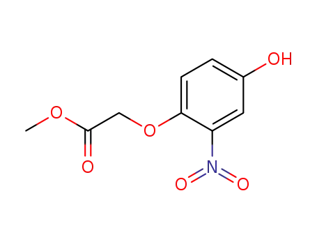 Molecular Structure of 583031-18-9 (Acetic acid, (4-hydroxy-2-nitrophenoxy)-, methyl ester)