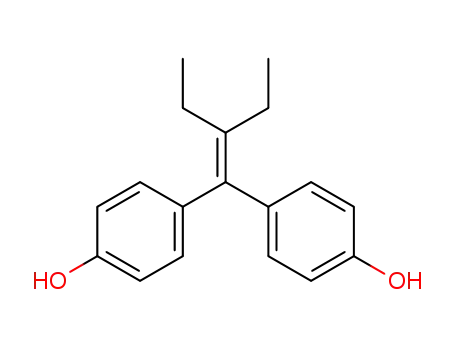 Molecular Structure of 16174-47-3 (4-[2-ethyl-1-(4-hydroxyphenyl)but-1-enyl]phenol)