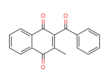 Molecular Structure of 17579-92-9 (1,4-Naphthalenedione, 2-benzoyl-3-methyl-)