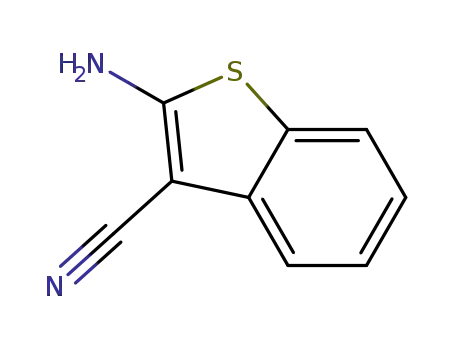 Molecular Structure of 18774-47-5 (2-AMINOBENZO[B]THIOPHENE-3-CARBONITRILE)