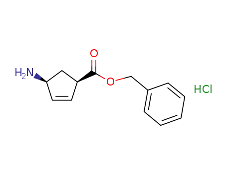 (1S,4R)-1-amino-4-benzyloxycarbonyl-cyclopent-2-ene hydrochloride