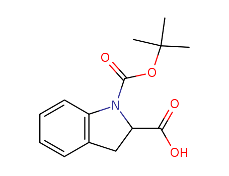 Indoline-2-carboxylic acid, N-BOC protected 90%