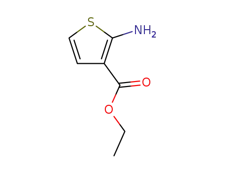 Molecular Structure of 31891-06-2 (Ethyl 2-aminothiophene-3-carboxylate)