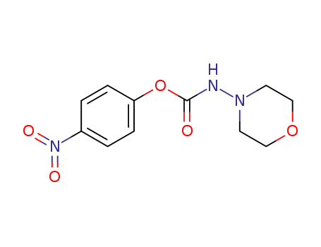 Molecular Structure of 516493-89-3 (Carbamic acid, 4-morpholinyl-, 4-nitrophenyl ester)