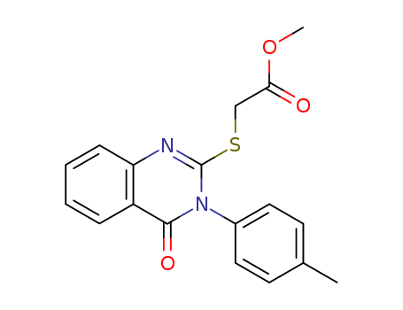 Acetic acid, [[3,4-dihydro-3-(4-methylphenyl)-4-oxo-2-quinazolinyl]thio]-,
methyl ester
