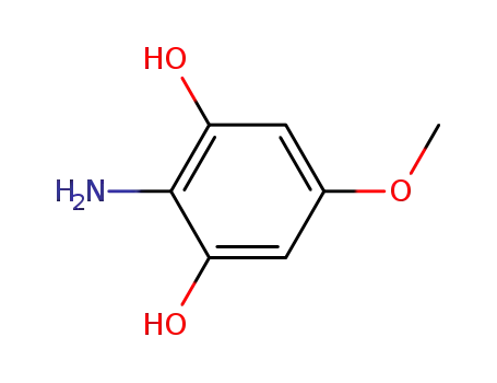 Molecular Structure of 102074-68-0 (1,3-Benzenediol,2-amino-5-methoxy-)