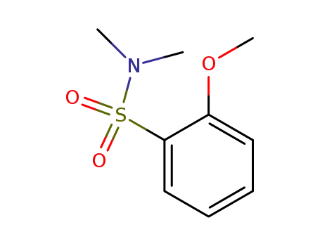 Molecular Structure of 24914-00-9 (Benzenesulfonamide, 2-methoxy-N,N-dimethyl-)