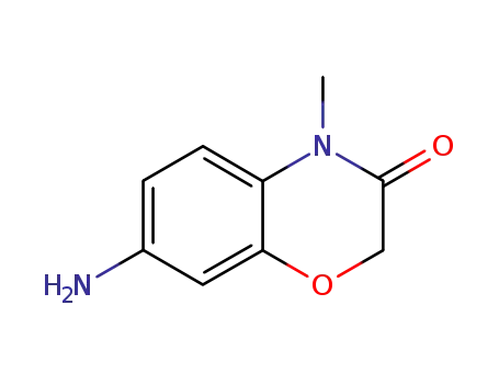 Molecular Structure of 141068-81-7 (7-AMINO-4-METHYL-2H-1,4-BENZOXAZIN-3(4H)-ONE)