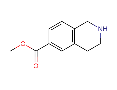 Molecular Structure of 185057-00-5 (METHYL 1,2,3,4-TETRAHYDROISOQUINOLINE-6-CARBOXYLATE)