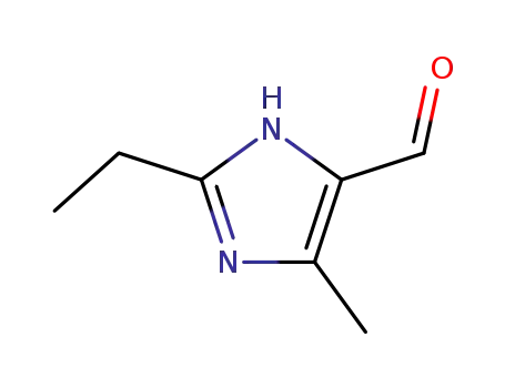 Molecular Structure of 88634-80-4 (2-ETHYL-4-METHYL-1H-IMIDAZOLE-5-CARBALDEHYDE)