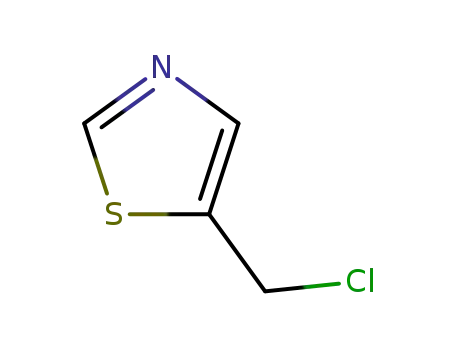 Molecular Structure of 45438-77-5 (5-Chloromethylthiazole)