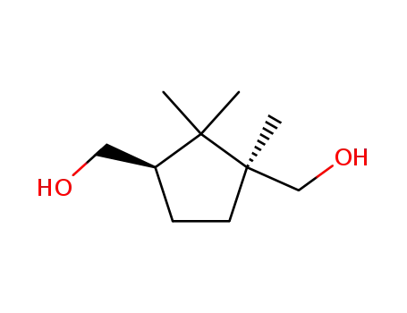 Molecular Structure of 462628-19-9 (1,3-Cyclopentanedimethanol, 1,2,2-trimethyl-, (1S,3R)-)