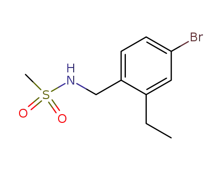 Methanesulfonamide, N-[(4-bromo-2-ethylphenyl)methyl]-