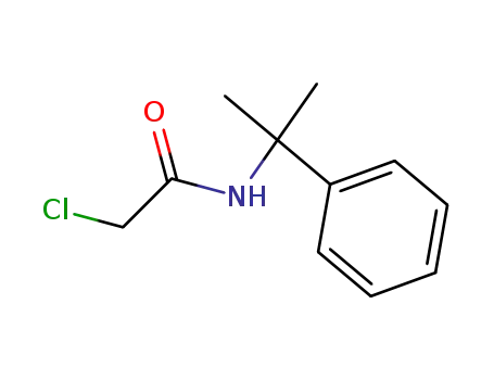 Molecular Structure of 26095-78-3 (Acetamide, 2-chloro-N-(1-methyl-1-phenylethyl)-)