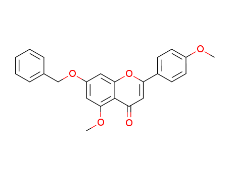 4H-1-Benzopyran-4-one,
5-methoxy-2-(4-methoxyphenyl)-7-(phenylmethoxy)-