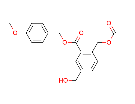 Benzoic acid, 2-[(acetyloxy)methyl]-5-(hydroxymethyl)-,(4-methoxyphenyl)methyl ester