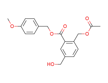 Molecular Structure of 452978-25-5 (2-Thiopheneacetic acid, a-[(acetyloxy)methyl]-, (4-methoxyphenyl)methyl ester)