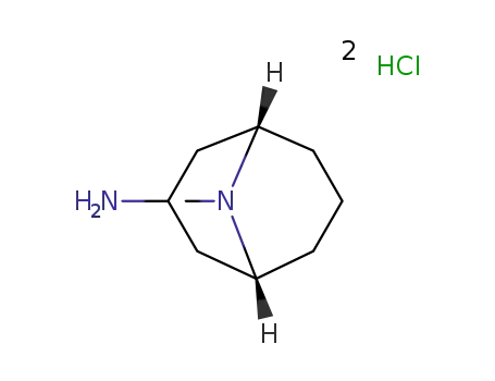 Molecular Structure of 135906-03-5 (Endo-3-amine-9-methyl-9-azabicyclo[3,3,1]nonane dihydrochloride)