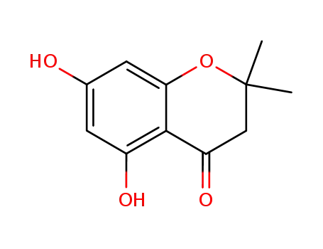 Molecular Structure of 883-09-0 (5,7-dihydroxy-2,2-dimethyl-2,3-dihydro-4H-chromen-4-one)