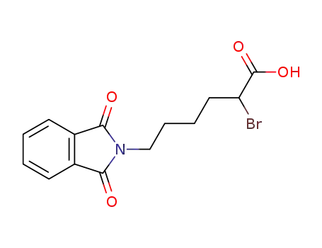 Molecular Structure of 5107-16-4 (2H-Isoindole-2-hexanoic acid, a-bromo-1,3-dihydro-1,3-dioxo-)