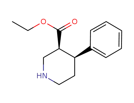 Molecular Structure of 749192-64-1 ((3R,4R)-Ethyl 4-phenylpiperidine-3-carboxylate)