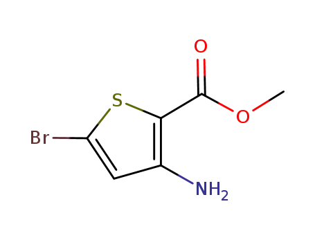 Molecular Structure of 107818-55-3 (3-Amino-5-bromo-thiophene-2-carboxylic acid methyl ester)