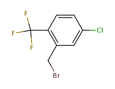Molecular Structure of 261763-24-0 (5-CHLORO-2-(TRIFLUOROMETHYL)BENZYL BROMIDE)