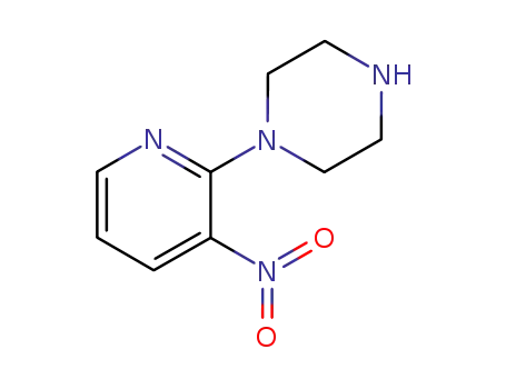 Molecular Structure of 87394-48-7 (1-(3-Nitorpyridin-2-yl)piperazine)