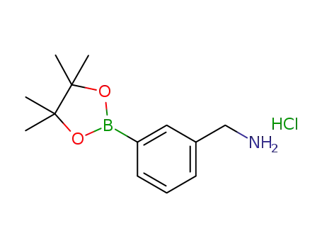 Molecular Structure of 380430-65-9 (3-AMINOMETHYLPHENYLBORONIC ACID, PINACOL ESTER, HCL)