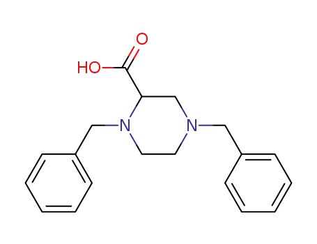 Molecular Structure of 215597-67-4 (1,4-Dibenzylpiperazine-2-carboxylic acid)
