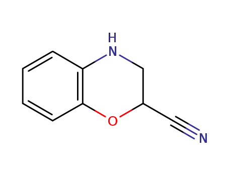 Molecular Structure of 86267-86-9 (3,4-DIHYDRO-2H-1,4-BENZOXAZINE-2-CARBONITRILE)